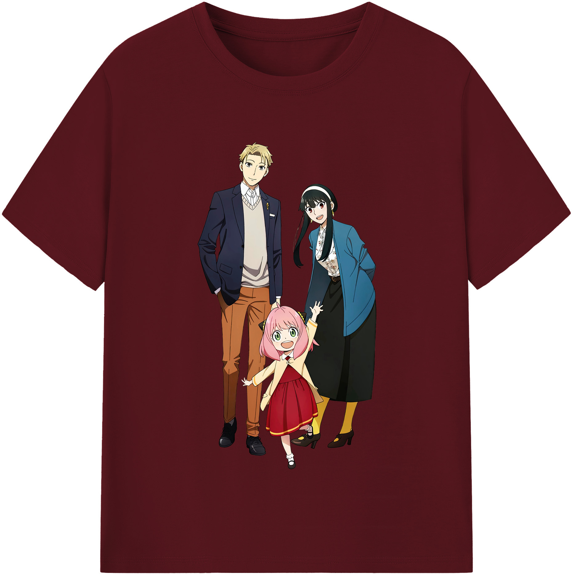 （画像用） SPY×FAMILY间谍家家酒 綿100％半袖Tシャツ（フロントプリント）
